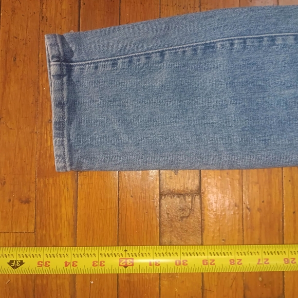 MOTHER Light Blue Straight Leg Jeans - Picture 4 of 7